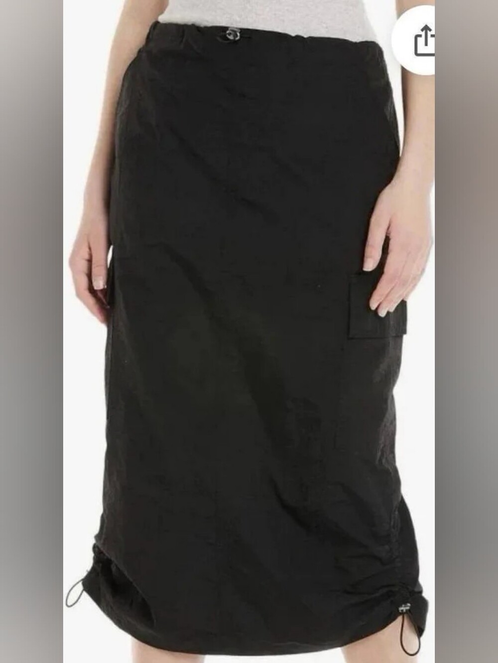 Cargo Utility Skirt w/ Drawstring Detail